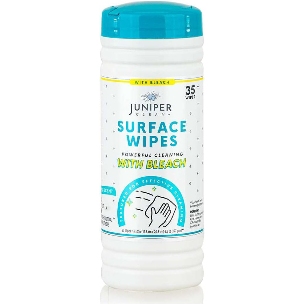 Juniper Clean™ Surface Cleaning Wipes with Bleach • 35 Count • (12 Pac