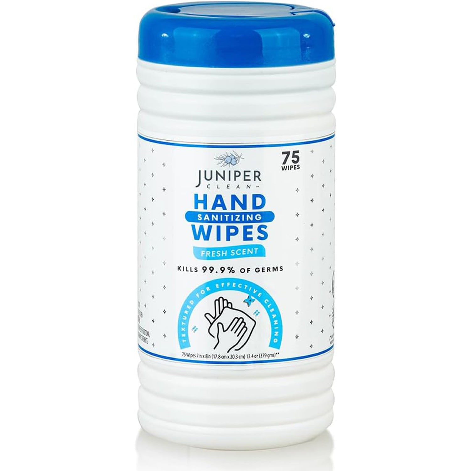 Juniper Clean™ Hand Sanitizing Wipes • 75 Count • (6 Pack)