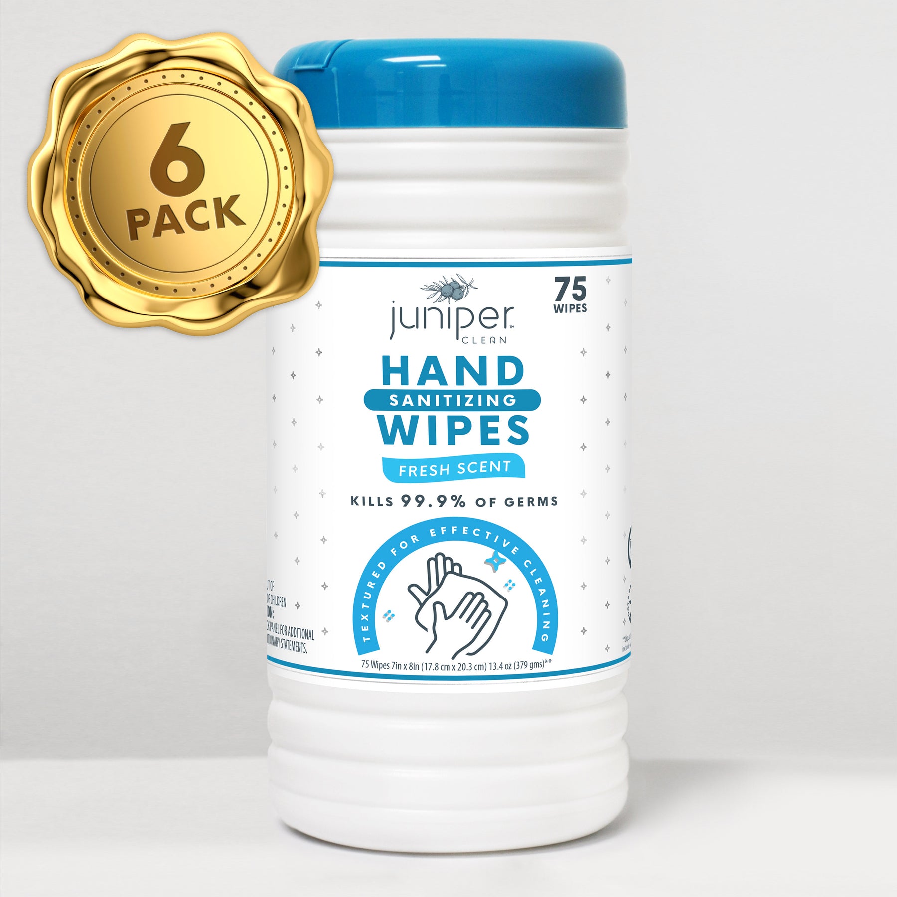 TKO Hand Cleaning Wipes Case (6 Canisters)